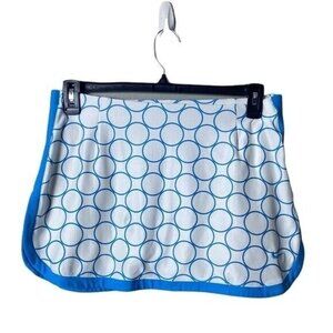 Nike Blue and White Circle Pattern Skort